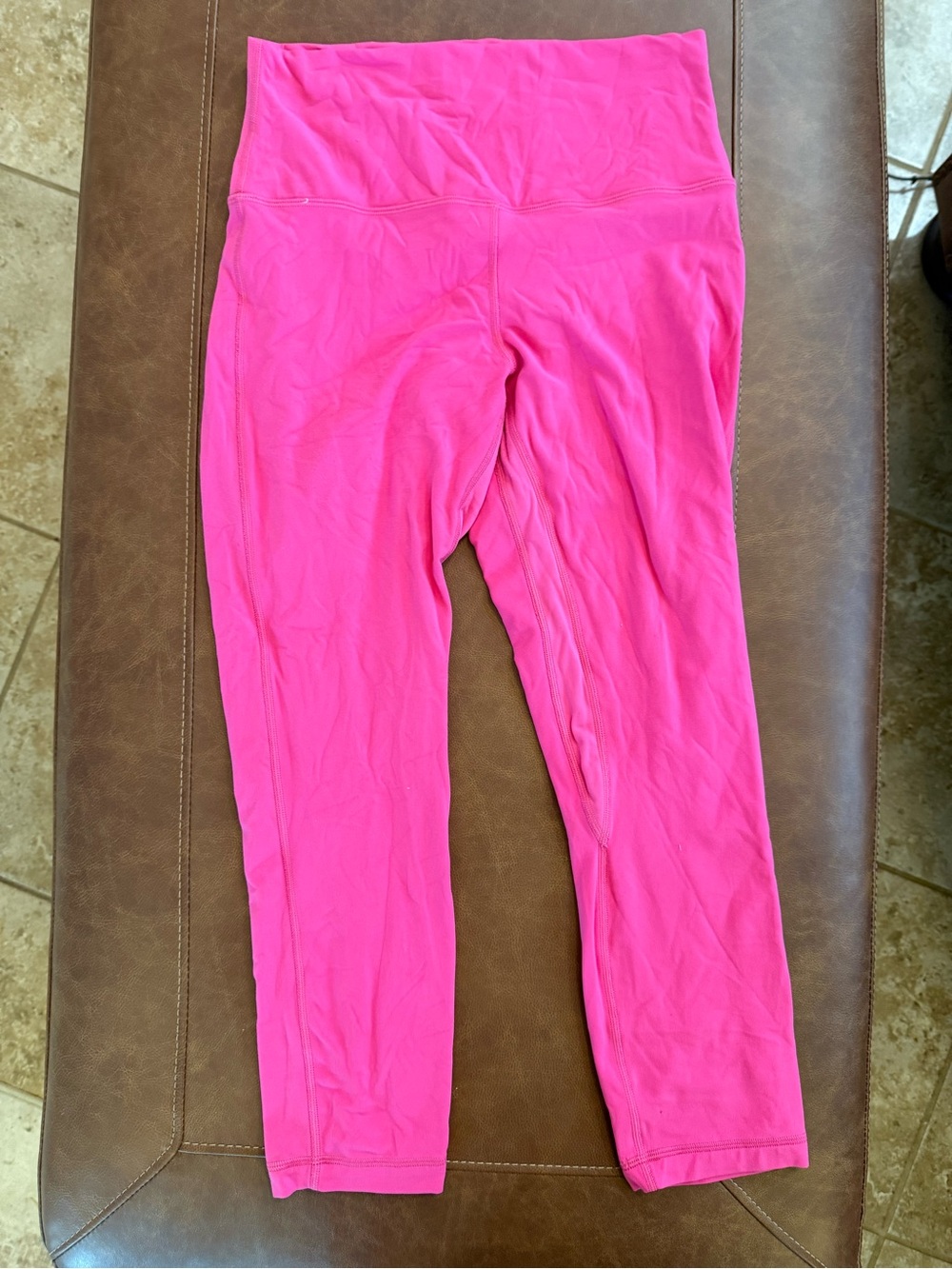 Bright Pink High-Waist Leggings Lululemon